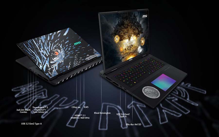 MSI Titan 18 HX Dragon Edition - Thần Thoại Bắc Âu