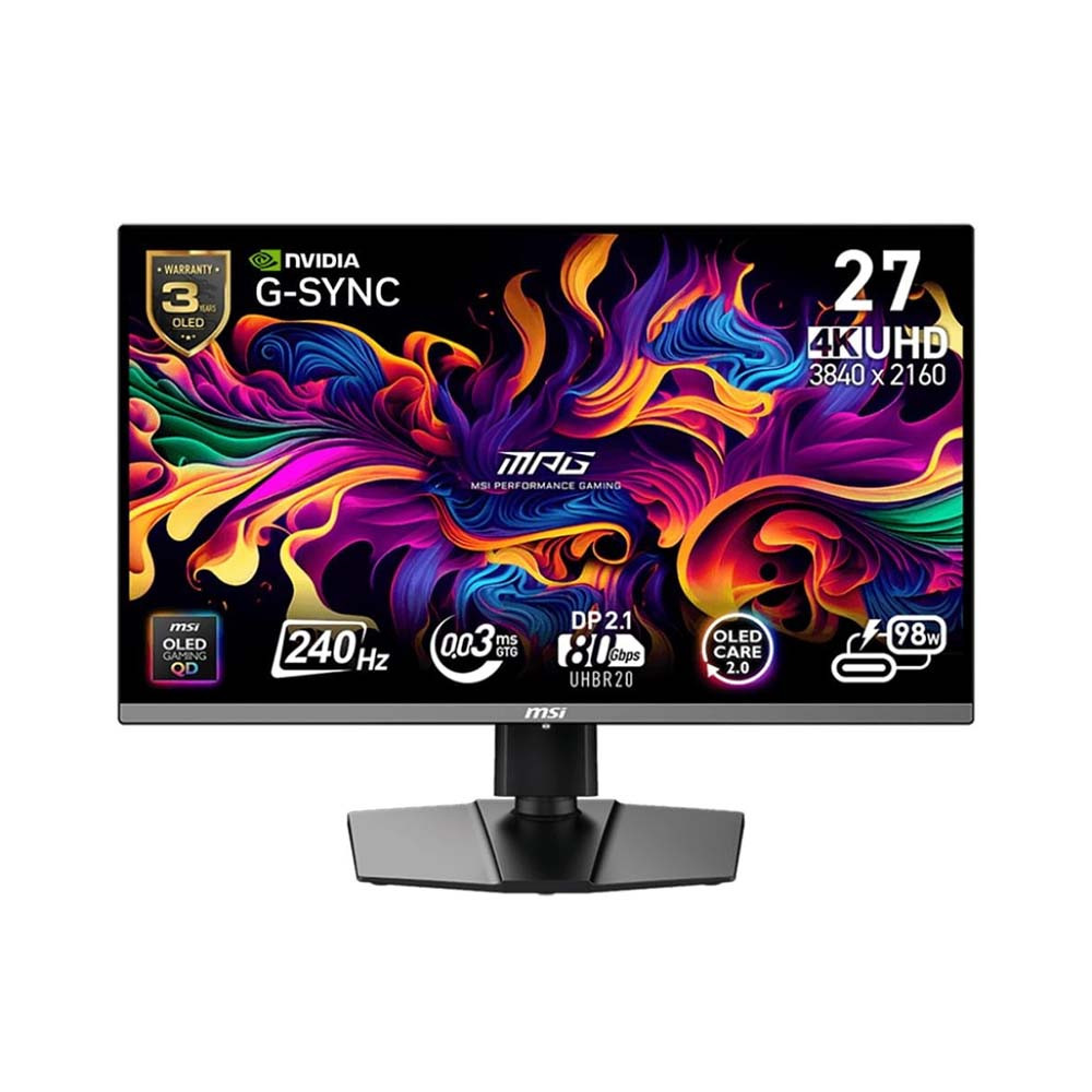Màn Hình Gaming MSI MPG 272URX QD-OLED 27 Inch/ UHD/ QD-OLED/ 240Hz/ 0.03ms